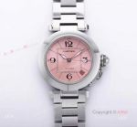 Faux Cartier Pasha de Ladies Watches - Cartier Pasha Automatic Pink Dial 35mm